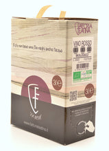 Carica l'immagine nel visualizzatore di Gallery, BAGINBOX VINO ROSSO AFFINATO IN BARRIQUE, VITIGNI MONTEPULCIANO, MERLOT, CABERNET SAUVIGNON